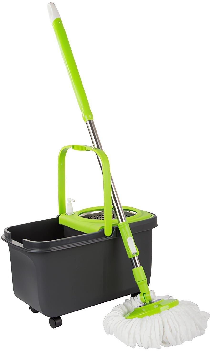 Verk 27078 Rotační mop 360 + kbelík, šedý