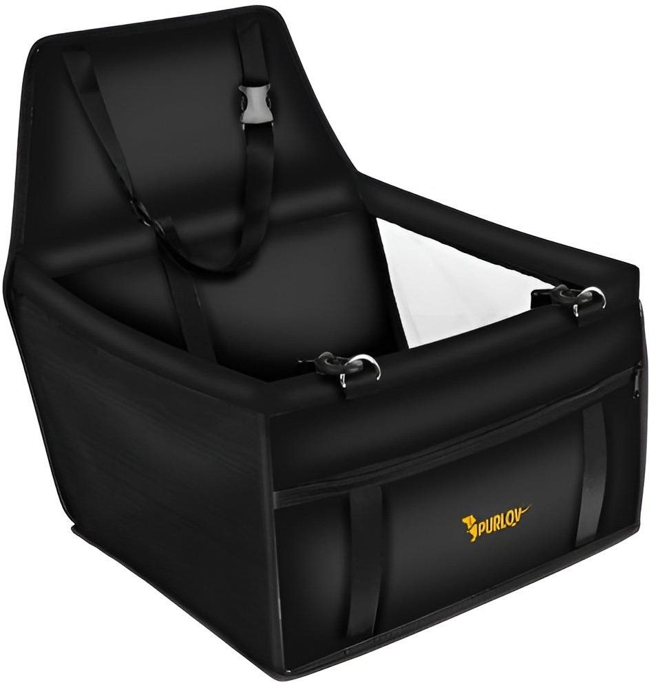 Purlov 20973 Autosedačka pro psa 40 × 30 × 40 cm černá