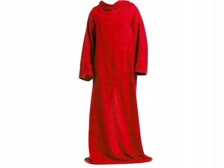 Verk Fleecová deka s rukávy Snuggie červená 190×140cm