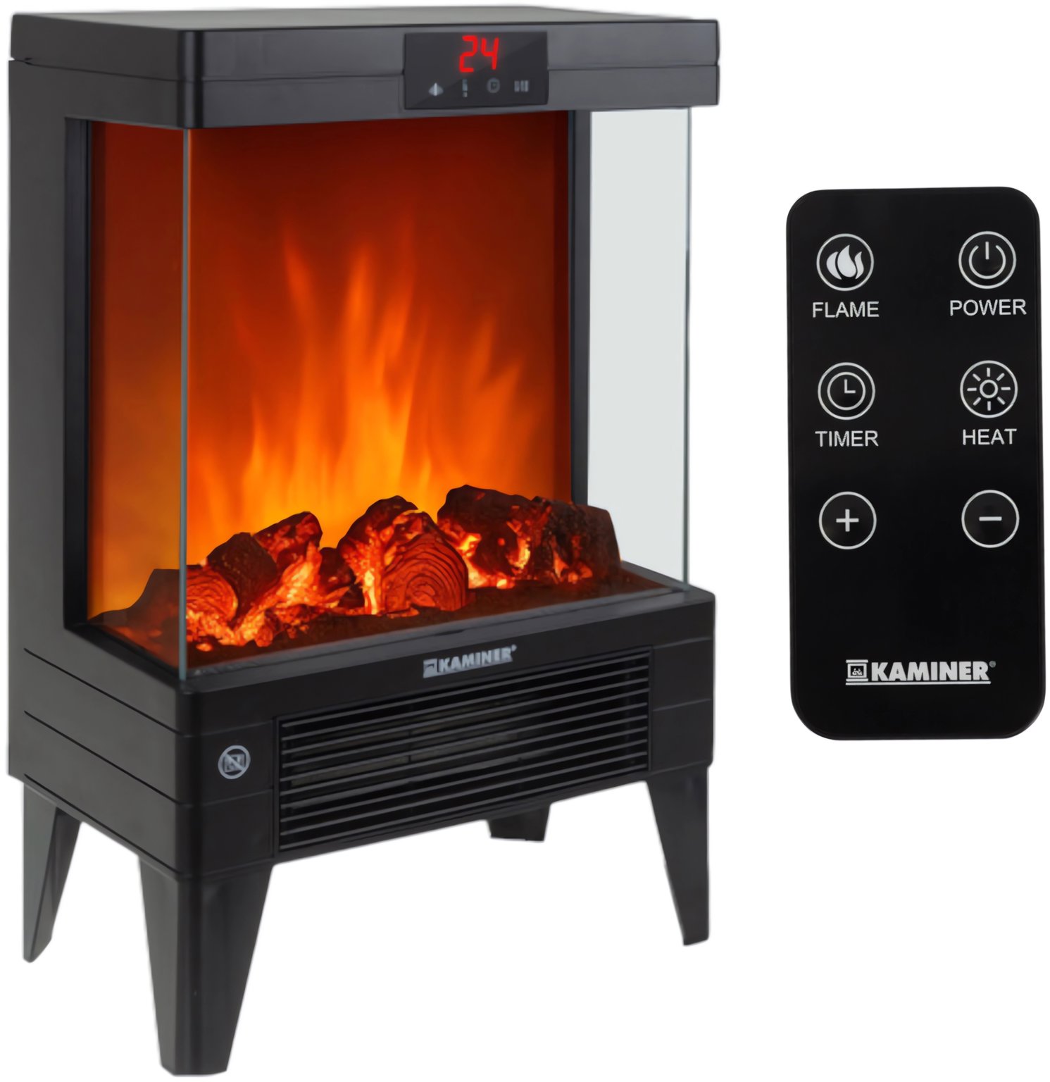 Kaminer 26400 Elektrická krbová kamna s funkcí vytápění, 2000W