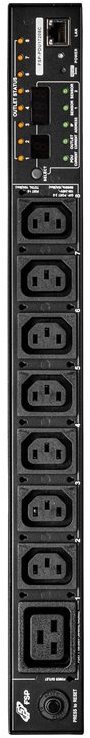 FSP 16A 8-Outlet 1U Outlet-Metered & Switched eco PDU