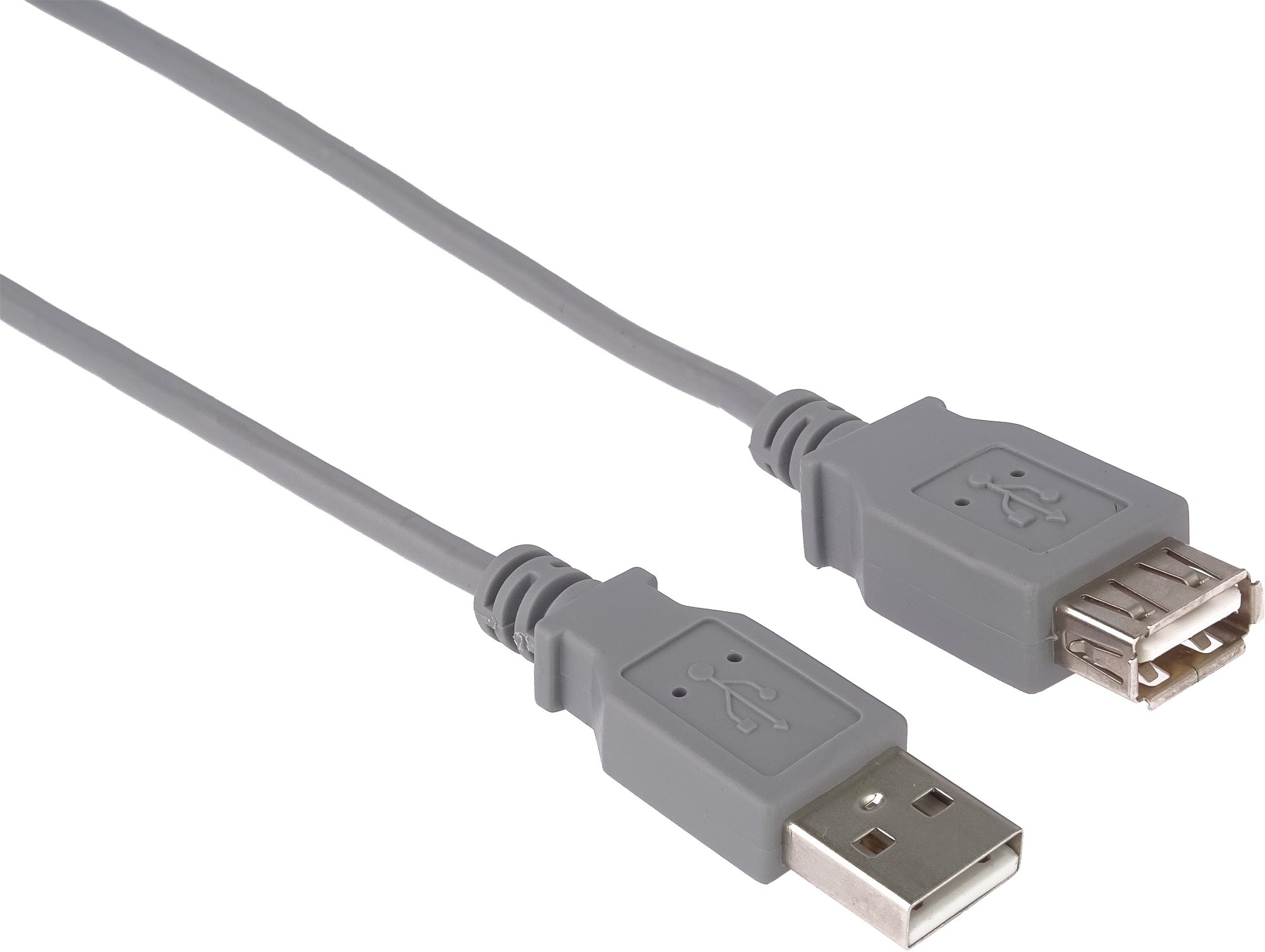 PremiumCord USB 2.0 prodlužovací 0.5m šedý