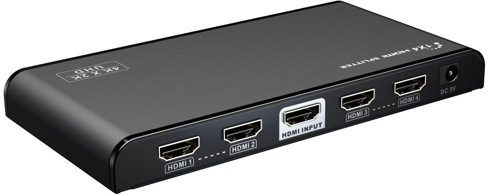 PremiumCord HDMI 2.0 splitter 1-4 porty
