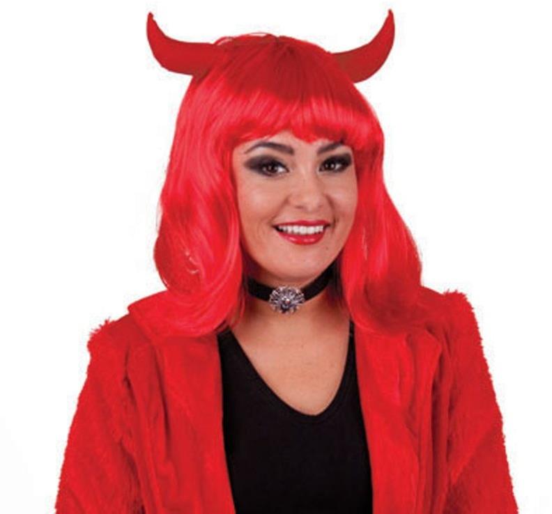 FUNNY FASHION Paruka čertice s rohama
