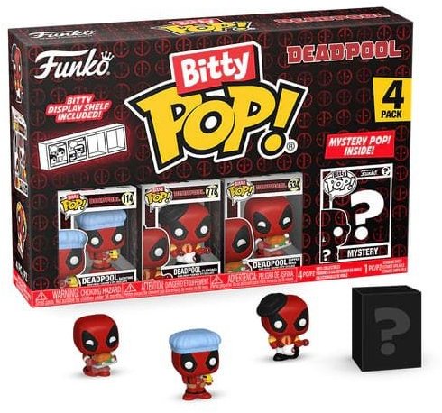 Funko Pop! Deadpool Bitty 4-Pack Bathtime 2,5 cm