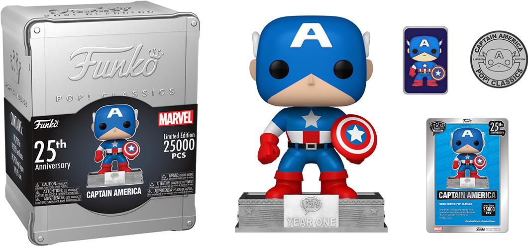 Funko POP! Marvel 25th Anniversary Captain America Limited Edition