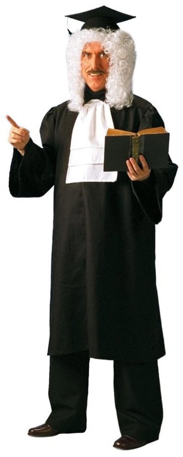 Funny Fashion Pánský kostým Soudce L