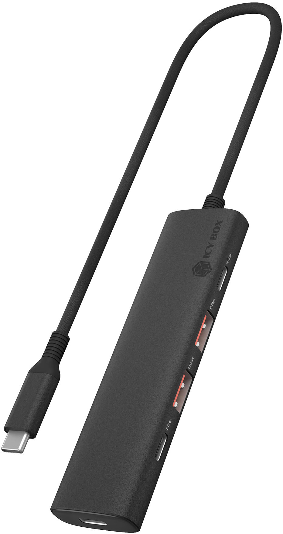 Icy Box IB-HUB1437-CPD s 4 USB porty a PD 100 W