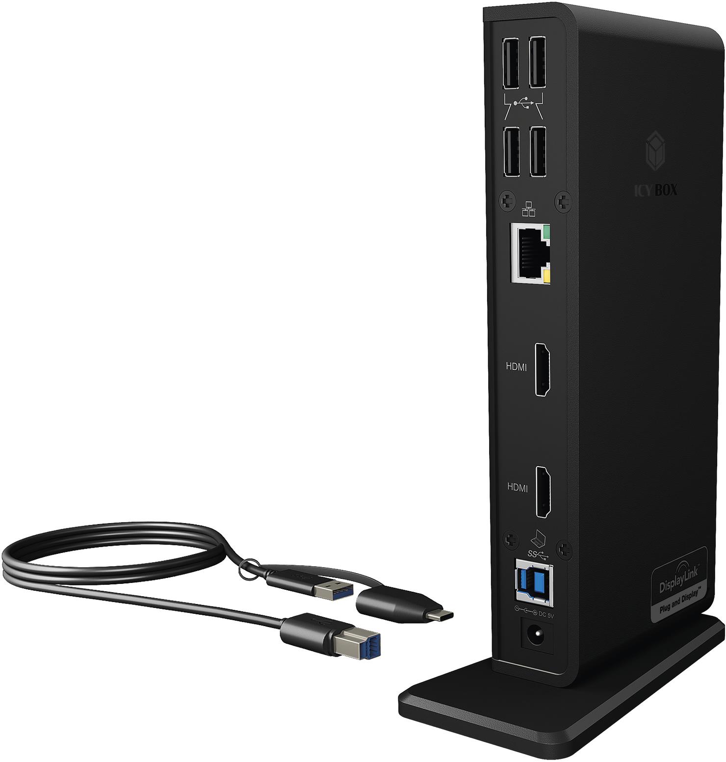 Icy Box IB-DK2251AC pro Notebooky a PC