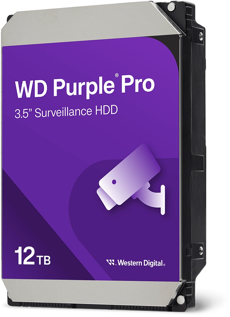 WD Purple Pro 12TB disk pro videodohled
