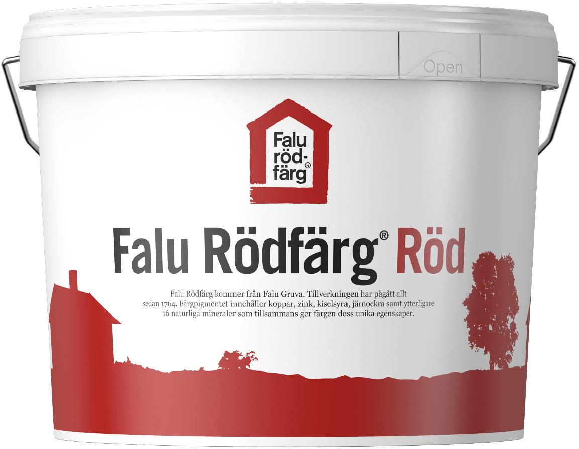 Falu Rödfärg Barva na dřevo, 10 l, červená