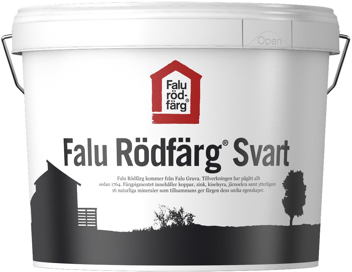 Falu Rödfärg Barva na dřevo, 10 l, černá