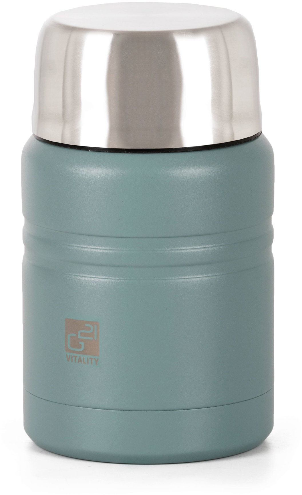 G21 Termoska na jídlo 500 ml se lžící eukalyptově zelená