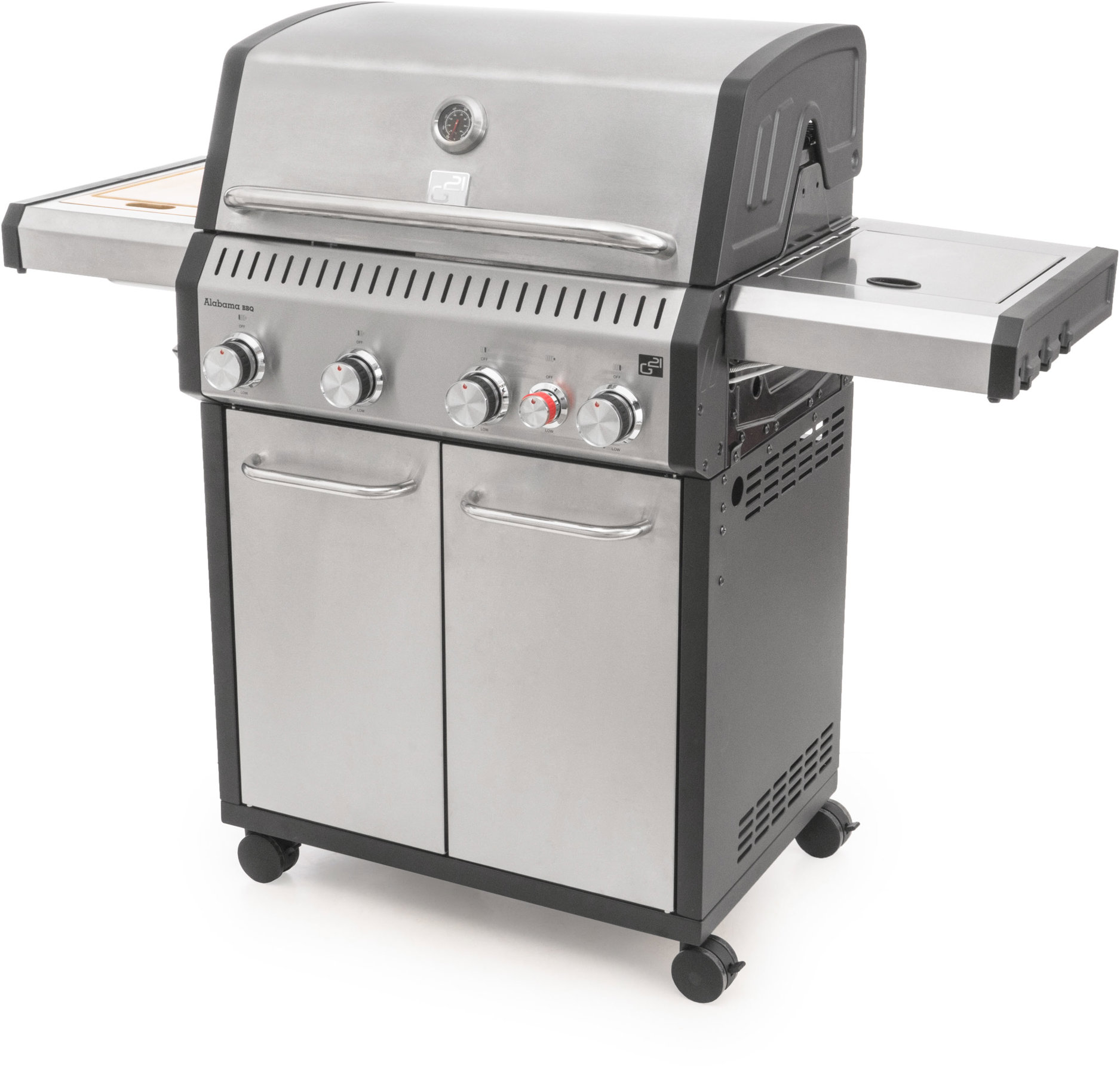 G21 Gril plynový Alabama Silver BBQ Premium Line
