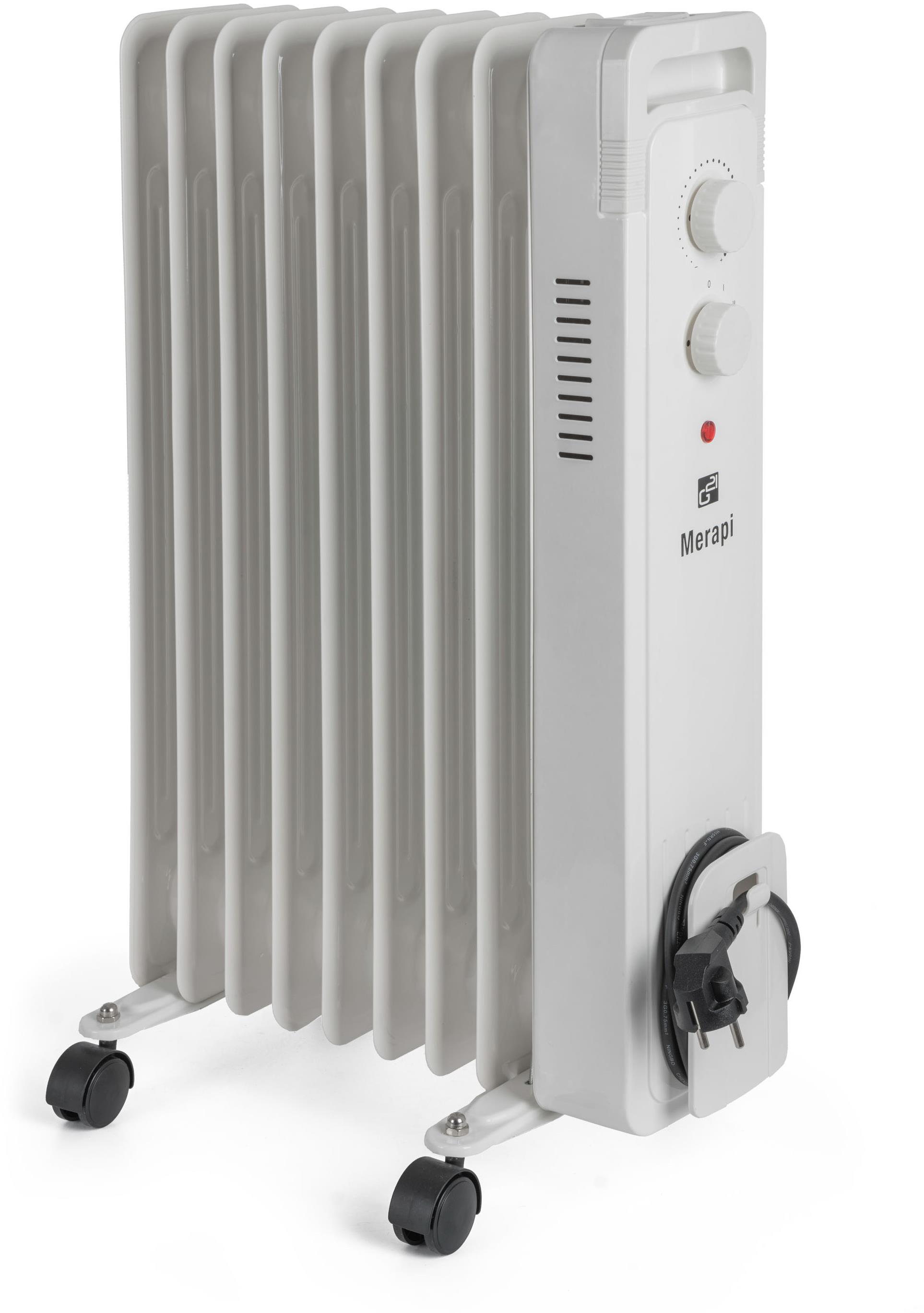 G21 Merapi bílý, 9 žeber, 2000 W