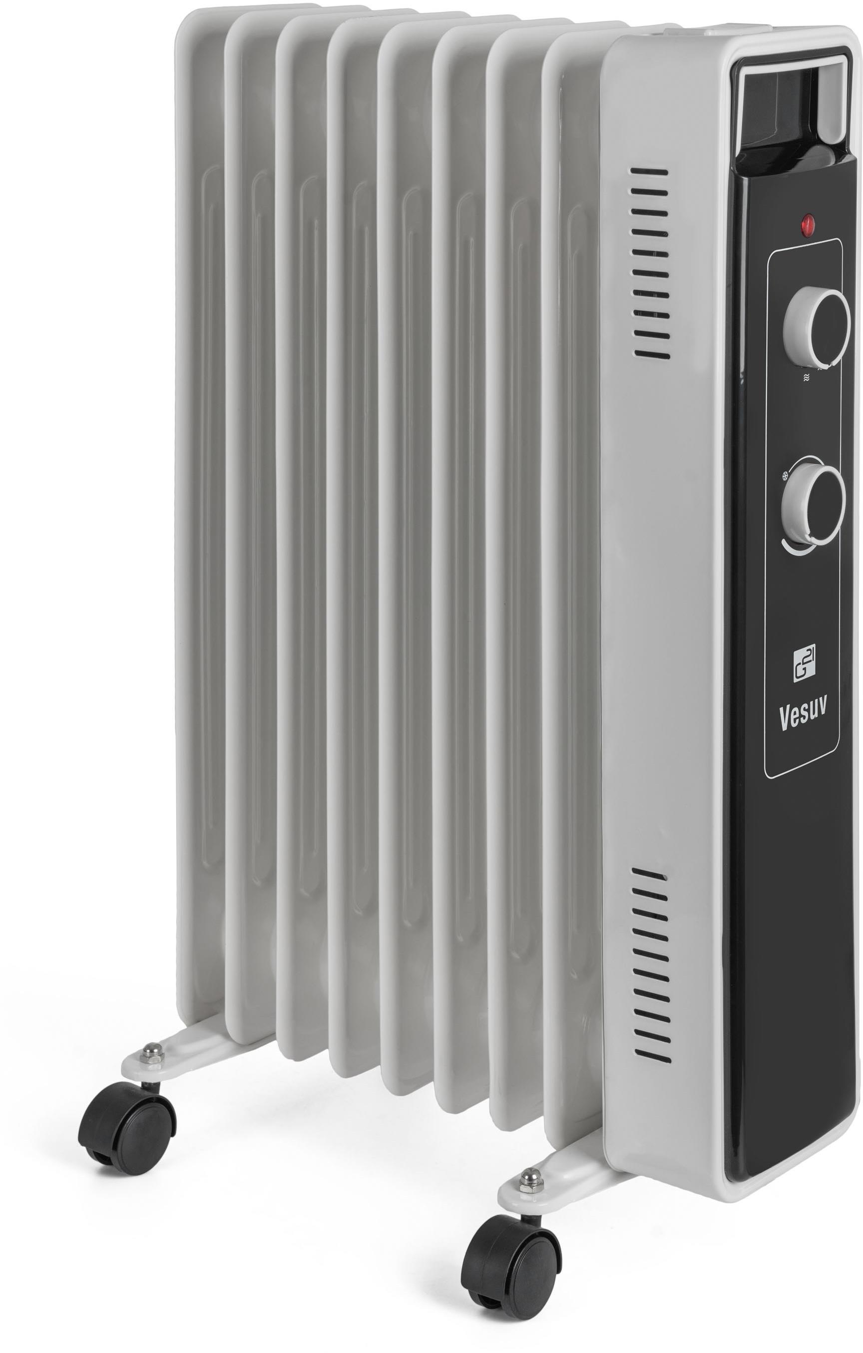 G21 Vesuv bílý, 9 žeber, 2000 W