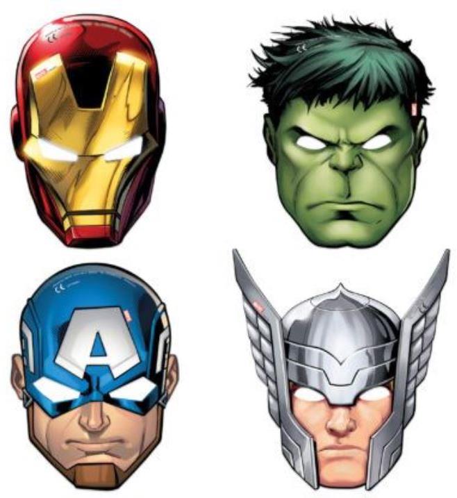 GoDan Maska Avengers 6 ks