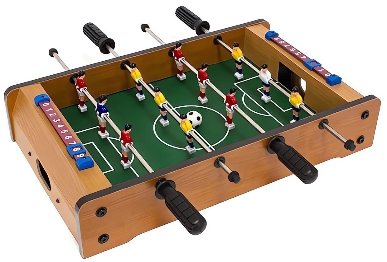 Kruzzel 21909 Stolní fotbálek 51 × 50 × 10 cm, hnědý