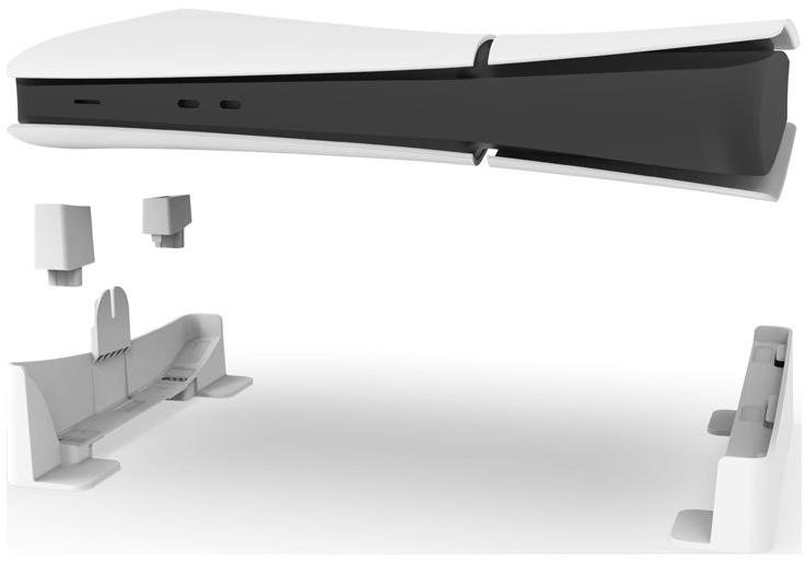 PGtech Horizontální stojan pro Playstation 5 Slim bílý