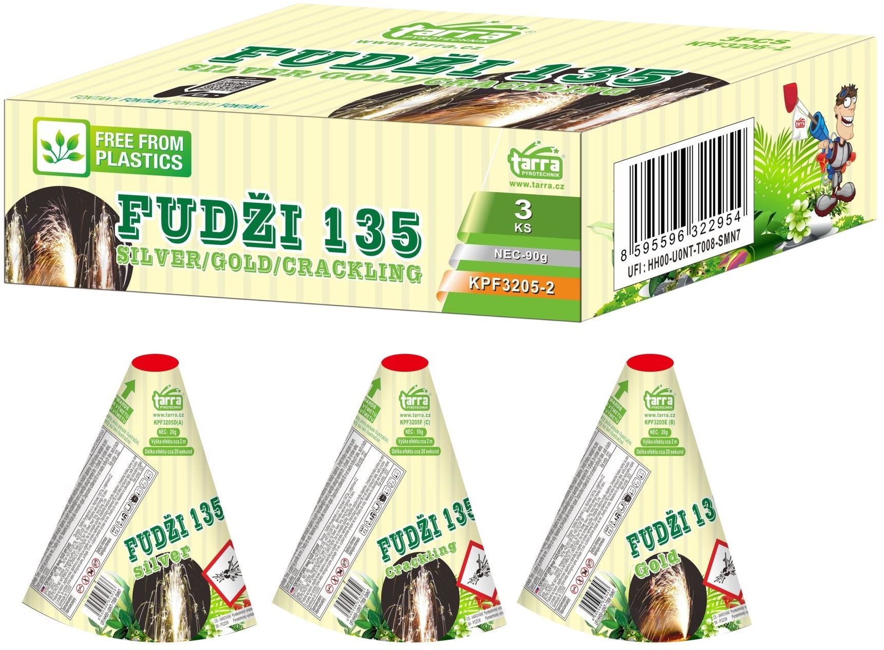 Tarra Fontány Fudži 135 green line, 3 ks