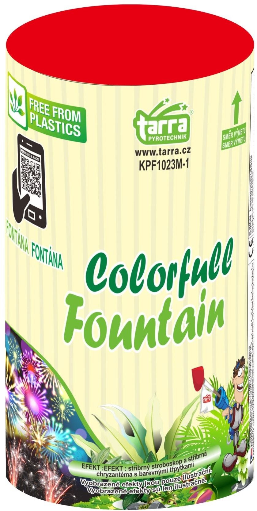 Tarra Baterie Fontán - colorfull fountain green line, 2 rány
