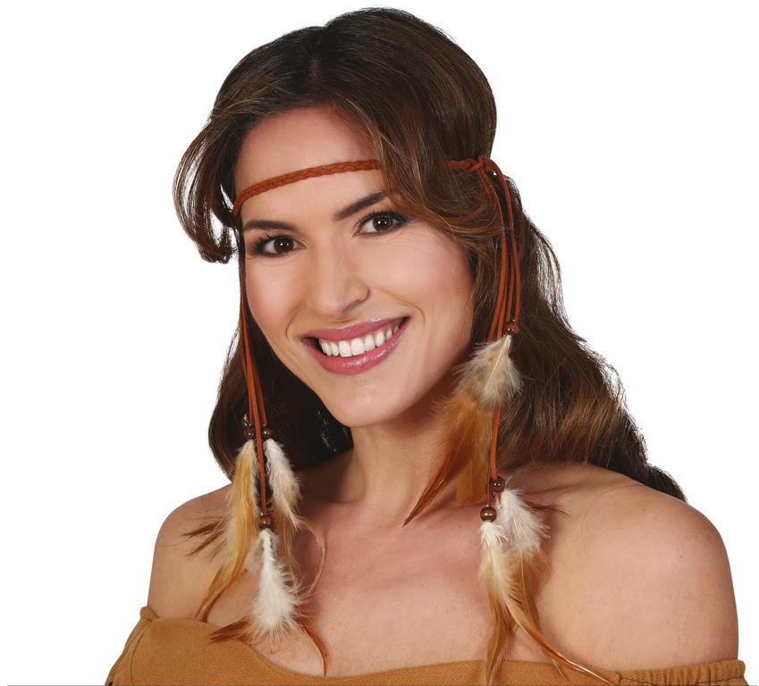 Guirca Indiánská čelenka s peřím