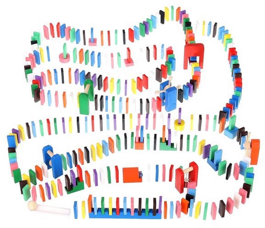 Kruzzel Dřevěné domino 1080 ks