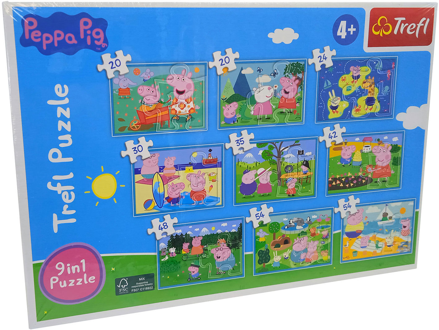 TREFL Puzzle set 9v1 - Prasátko Peppa