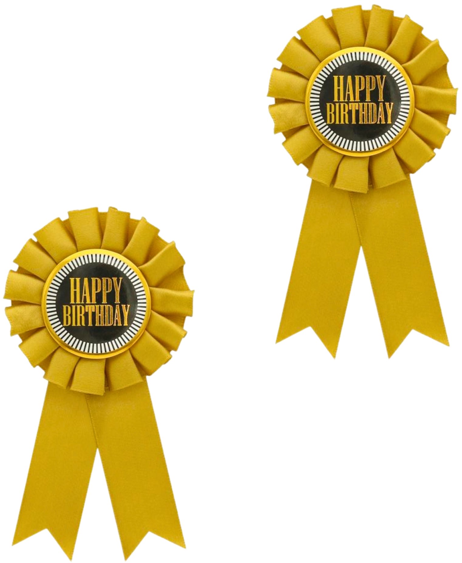 GoDan Narozeninová brož - Happy birthday/narozeniny/placka, 2 ks