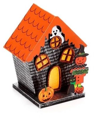 Bavytoy Halloween LED dekorativní dům dýně