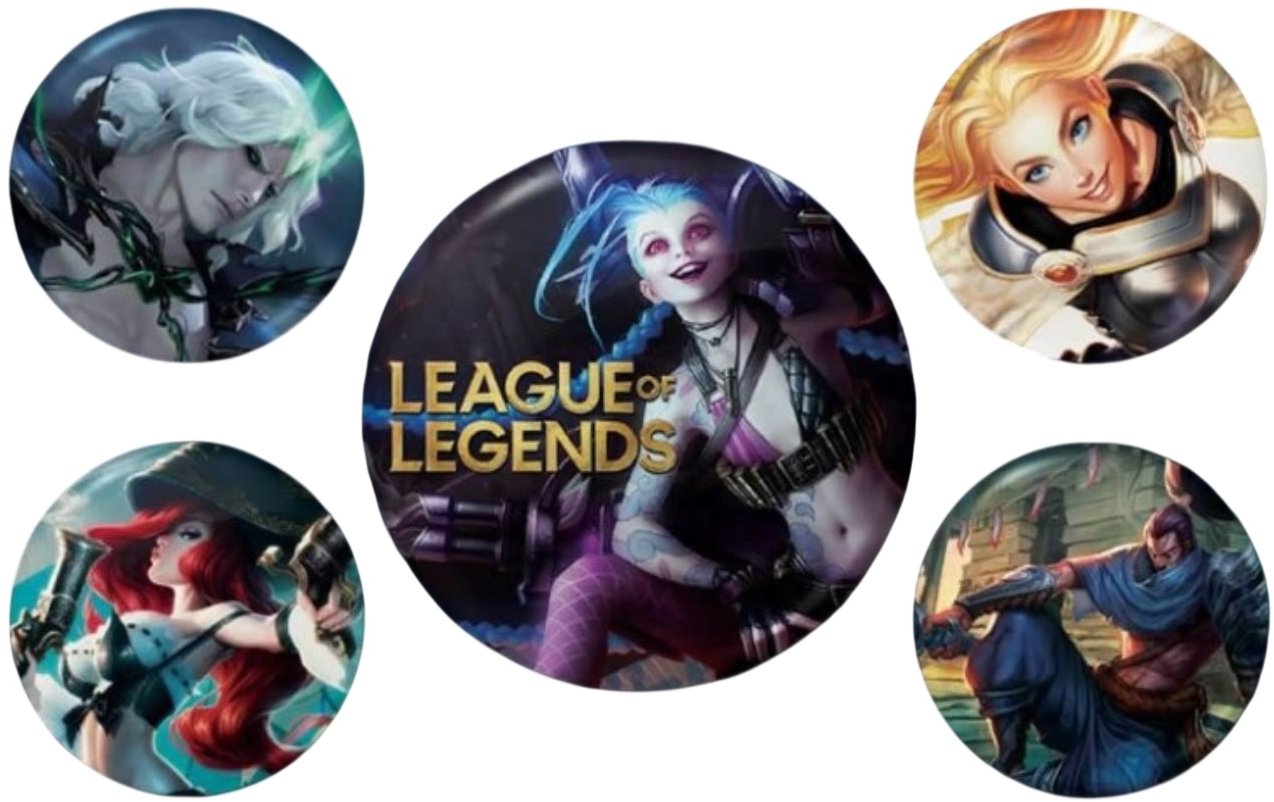 League of Legends: Champions - placky set 5 ks
