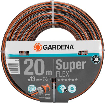 GARDENA Hadice zahradní SuperFlex Premium 13 mm 1/2", černo/oranžová - délka 20m