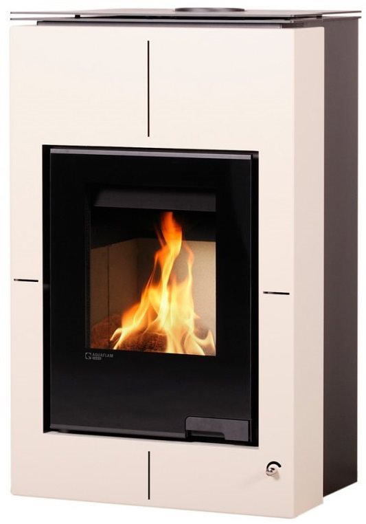 AQUAFLAM VARIO SAPORO krémová, 11 kW, kouřovod 150 mm