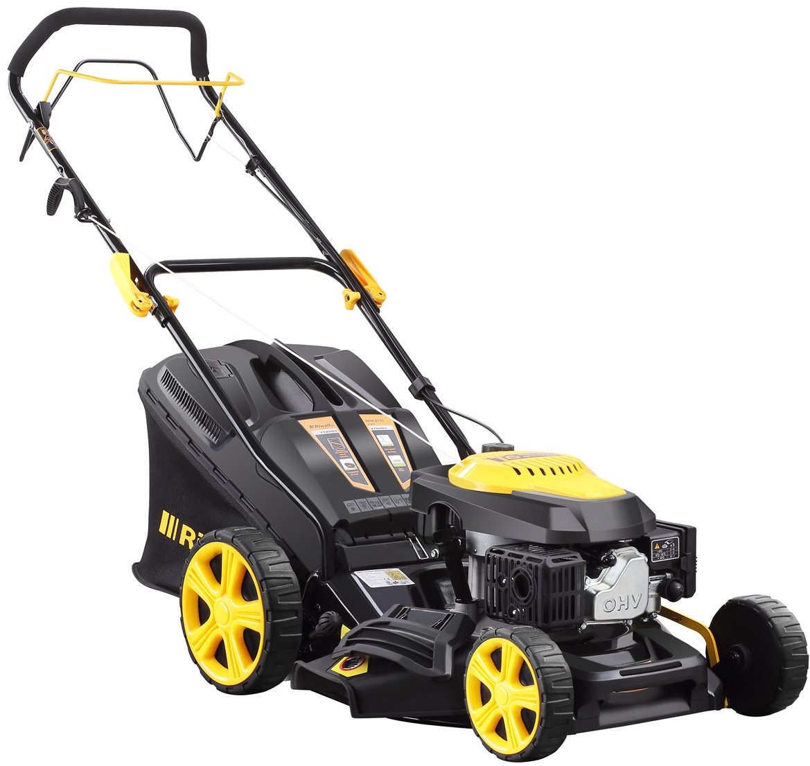RIWALL PRO Rotační sekačka benzínová s pojezdem 4v1 RPM 4735
