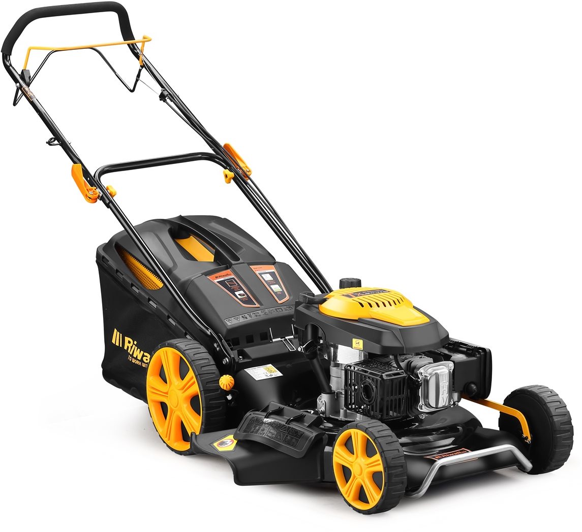 RIWALL PRO Rotační sekačka benzínová s pojezdem 4v1 RPM 5355