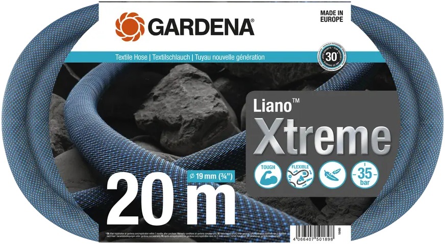 GARDENA Hadice zahradní, textilní Liano Xtreme 19 mm, 3/4" - délka 20 m