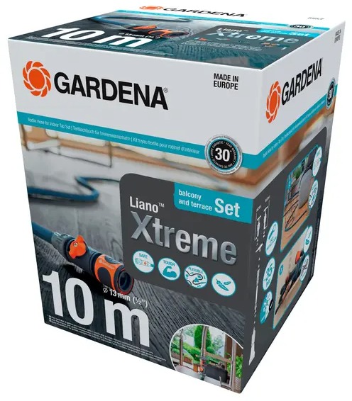 GARDENA Hadice zahradní, textilní Liano Xtreme 1/2" s adamtérem - délka 10 m