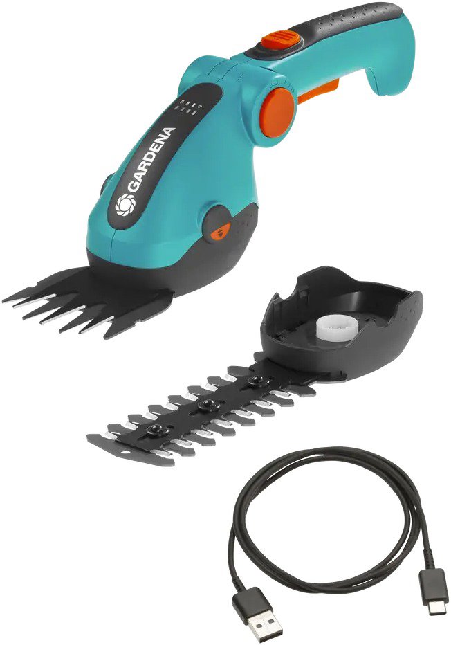 GARDENA Akumulátorové nůžky na trávu a keře ComfortCut Li - sada dva nástavce