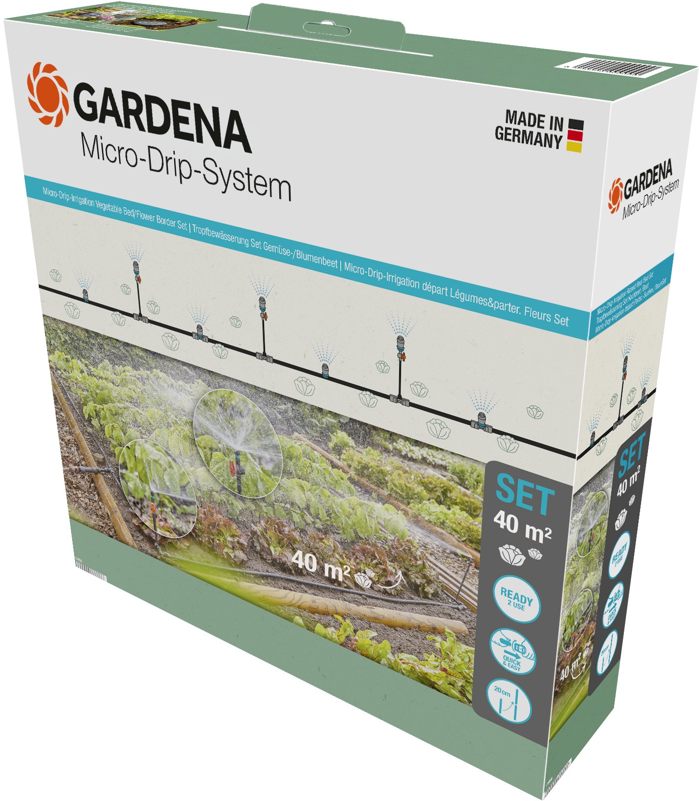 GARDENA MDS Startovní Set pro záhony/okraje 40 m2
