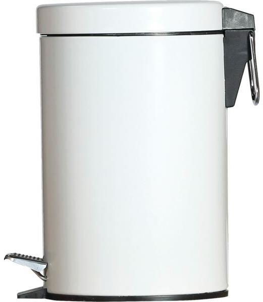 Gastro Kovový pedálový odpadkový koš 3 l, bílý