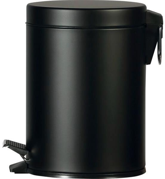 Gastro Kovový pedálový odpadkový koš 5 l, černý