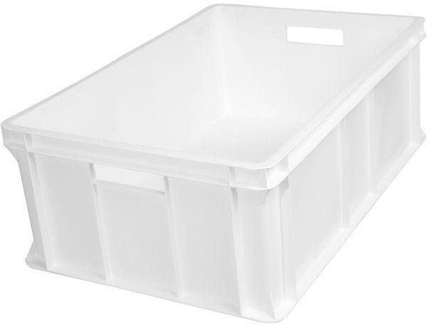 Gastro Přepravka plast 40 l, 60 × 40 × 21 cm, bílá