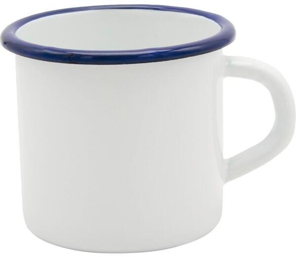 Gastro Hrnek smaltovaný 350 ml, bílý/modrý
