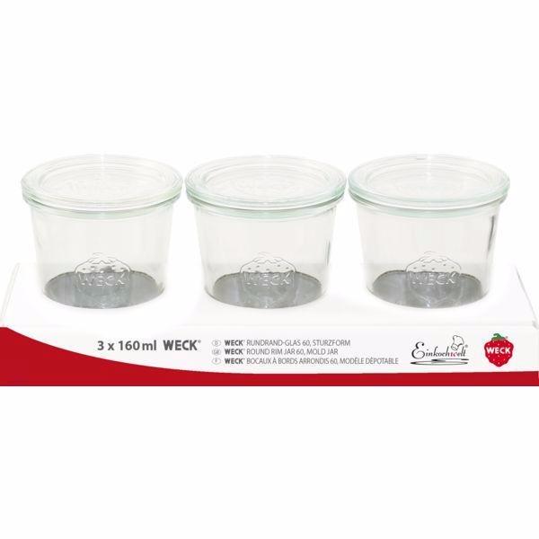 Weck Zavařovací sklenice 160 ml 3 ks, s víčkem