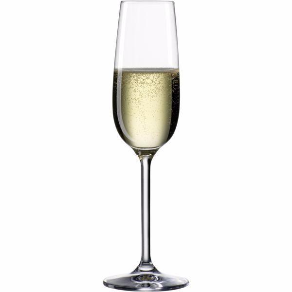 Bohemia Cristal Sklenice na sekt šampaňské Clara 190 ml, 6 ks