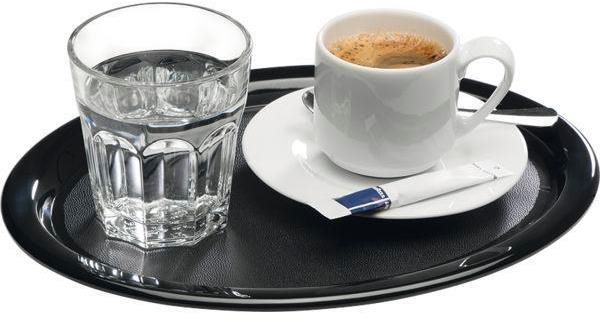 APS Servírovací tácek ovál 28,5 x 21,5 cm melamin, černý