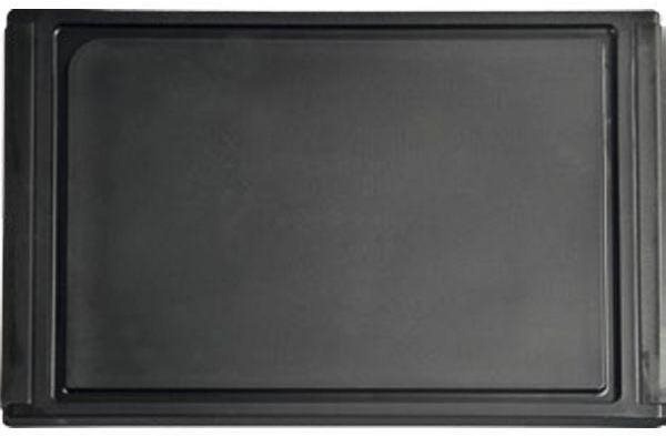 Prkénko na krájení 350 x 230 x 12 černé s drážkou Gastro