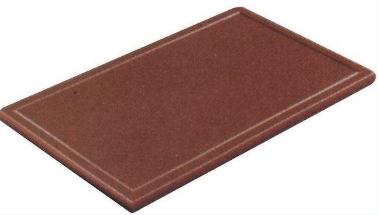 Gastro Prkénko krájecí plastové 50x30x2 cm, s drážkou, hnědé