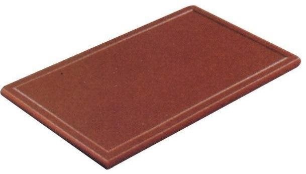 Gastro Prkénko krájecí plastové 32,5x26,5x2 cm GN 1/2, s drážkou, hnědé