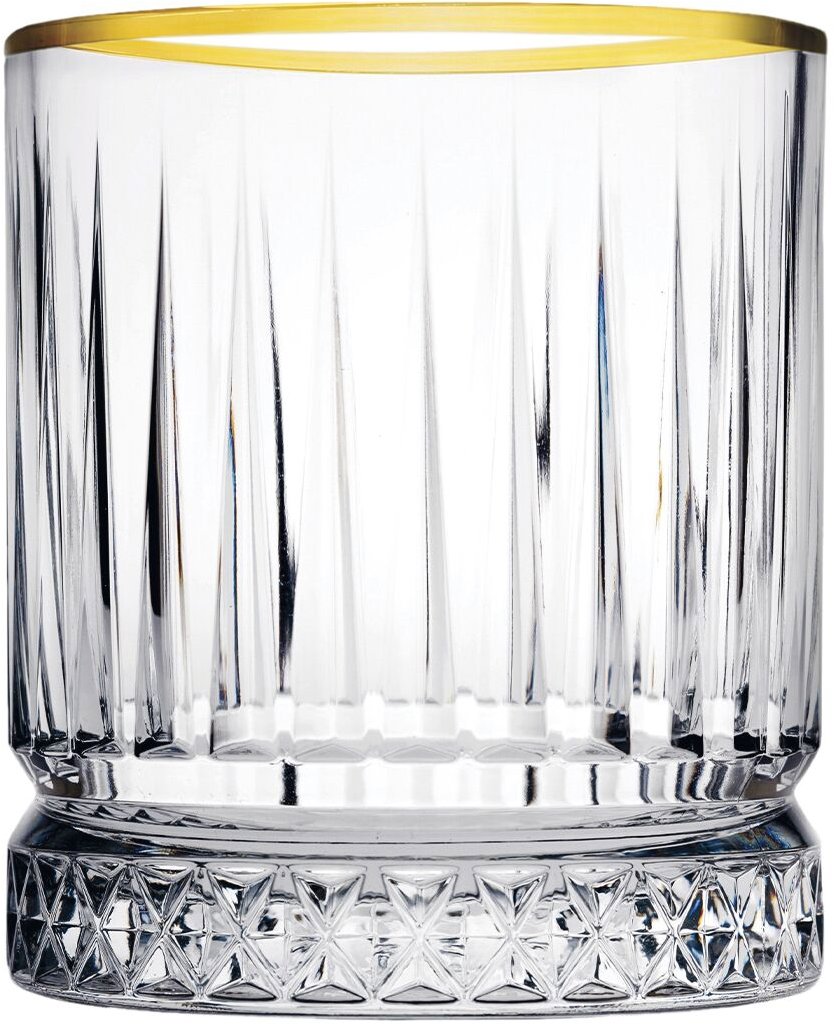 Pasabahce Elysia Gold Sklenice na whisky, 0,35 l, balení 4 ks